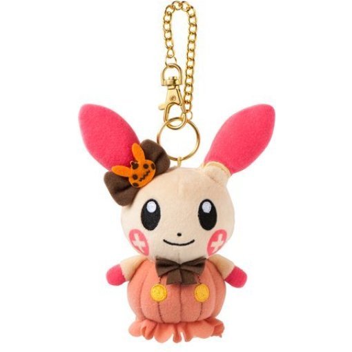 Pokemon Halloween Circus Plusle Keychain Plush