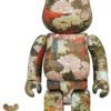 MEDICOM TOY BE@RBRICK Ito Jakuchu "Peony Poultry Drawing" 100% & 400% Set BEARBRICK-1