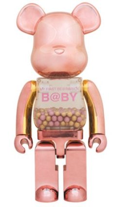 Medicom Be@Rbrick Pink &Amp; Gold Ver. 1000% Bearbrick Set Of 2-3 Medicom Be@Rbrick Pink &Amp; Gold Ver. 1000% Bearbrick Set Of 2-3