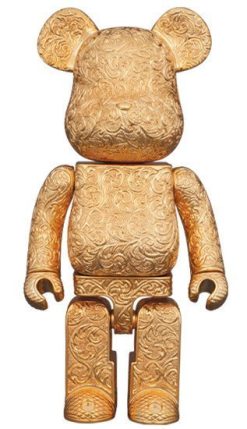 MEDICOM BE@RBRICK Royal Selangor Arabesque Golden 400% Bearbrick