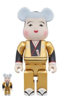 MEDICOM TOY BE@RBRICK Fukuske Gold Plated 100% & 400% Bearbrick-1-JToys