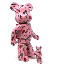 MEDICOM TOY BE@RBRICK Kidill x Eri Wakiyama bat Pink 100% & 400% Bearbrick-2