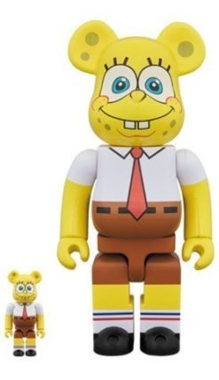 MEDICOM TOY BE@RBRICK SpongeBob Squarepants 100% & 400% Bearbrick-1-JToys