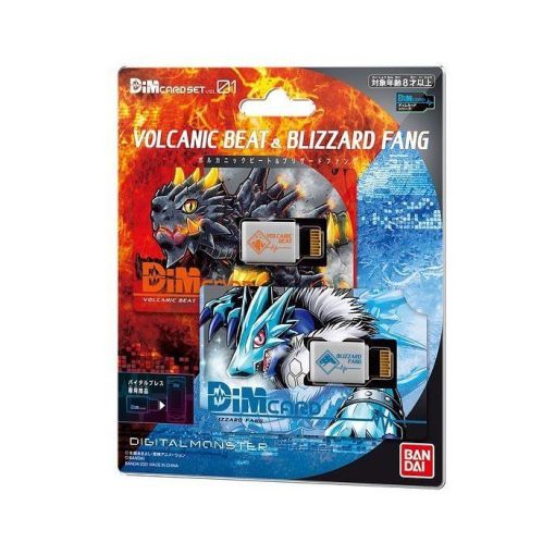 Digimon Dim Card Set Vol1 Volcanic Beat &Amp; Blizzard Fang-4-Jtoys