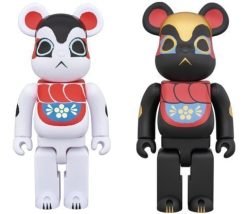 MEDICOM TOY BE@RBRICK INU HARIGON Teresa Chiba Black & White 400% Bearbrick-1-JToys