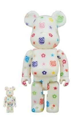 MEDICOM TOY BE@RBRICK Multi Color G.I.D. Ver. 100% & 400% Bearbrick