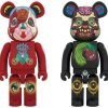 MEDICOM TOY BE@RBRICK Keiichi Tanaami Red and Black 1000 Bearbrick?Pre-Order?-1-JToys