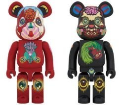 MEDICOM TOY BE@RBRICK Keiichi Tanaami Red and Black 1000 Bearbrick?Pre-Order?-1-JToys