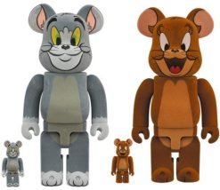MEDICOM TOY BE@RBRICK Tom & Jerry Flocky Ver. Bundle 100% & 400% Bearbrick?Pre-Order?-1-JToys