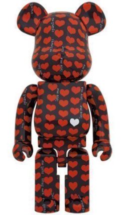 MEDICOM TOY BE@RBRICK Black Heart 1000% Bearbrick?Pre-Order?-1-JToys