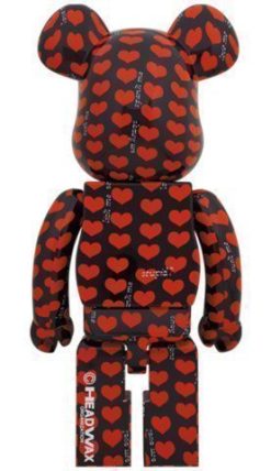 MEDICOM TOY BE@RBRICK Black Heart 1000% Bearbrick?Pre-Order?-2-JToys