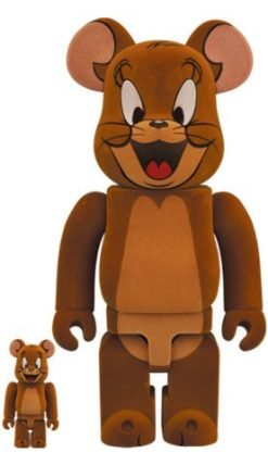 MEDICOM TOY BE@RBRICK Jerry Flocky Ver. (Tom & Jerry) 100% & 400% Bearbrick?Pre-Order?-1-JToys