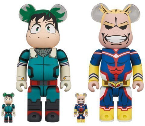 Medicom Toy Be@Rbrick My Hero Academia Midoriya Izuku &Amp; All Might Bundle 100% &Amp; 400% Bearbrick?Pre-Order?-1-Jtoys Medicom Toy Be@Rbrick My Hero Academia Midoriya Izuku &Amp; All Might Bundle 100% &Amp; 400% Bearbrick?Pre-Order?-1-Jtoys