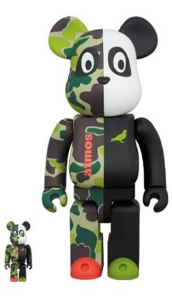MEDICOM TOY BE@RBRICK atmos x STAPLE #3 100% & 400% Bearbrick?Pre-Order?-1-JToys