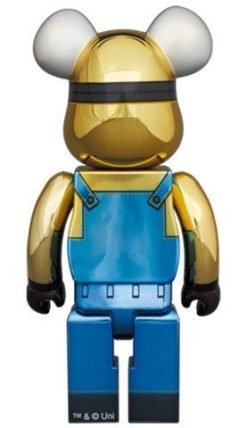 Medicom Toy Be@Rbrick Minion Dave Chrome Version 100% &Amp; 400% Bearbrick?Pre-Order?-4-Jtoys