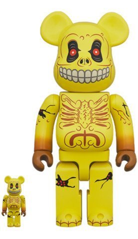 Medicom Toy Be@Rbrick Skull Face 100% &Amp; 400% Bearbrick-1-Jtoys Medicom Toy Be@Rbrick Skull Face 100% &Amp; 400% Bearbrick-1-Jtoys