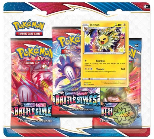 Pokemon Tcg Sword And Shield - Battle Styles Three Booster Blister