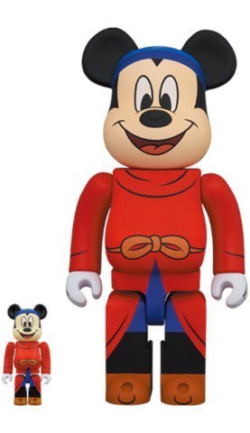 Medicom Toy Be@Rbrick Fantasia Mickey Mouse 100% &Amp; 400% Bearbrick-1-Jtoys Medicom Toy Be@Rbrick Fantasia Mickey Mouse 100% &Amp; 400% Bearbrick-1-Jtoys