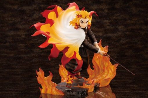 Demon Slayer Kimetsu No Yaiba Artfx J Kyoujurou Rengoku (Purgatory Anjuro) Statue-2-Jtoys