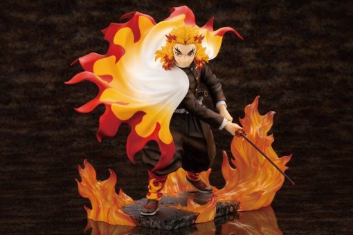 Demon Slayer Kimetsu No Yaiba Artfx J Kyoujurou Rengoku (Purgatory Anjuro) Statue-3-Jtoys