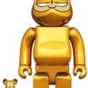 Medicom Toy Be@Rbrick Garfield Gold Chrome Ver. 100% &Amp; 400% Bearbrick?Pre-Order?-1-Jtoys Medicom Toy Be@Rbrick Garfield Gold Chrome Ver. 100% &Amp; 400% Bearbrick?Pre-Order?-1-Jtoys