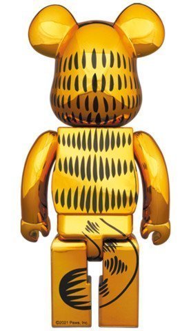Medicom Toy Be@Rbrick Garfield Gold Chrome Ver. 100% &Amp; 400% Bearbrick?Pre-Order?-4-Jtoys Medicom Toy Be@Rbrick Garfield Gold Chrome Ver. 100% &Amp; 400% Bearbrick?Pre-Order?-4-Jtoys