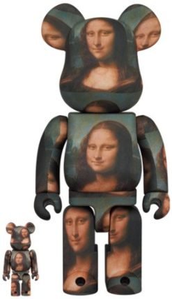 MEDICOM TOY BE@RBRICK LEONARD DE VINCI Mona Lisa 100% & 400% Bearbrick?Pre-Order?-1-JToys