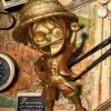 Mighty Jaxx Xxray Plus Luffy (Treasure Gold Edition) Designer Vinyl Toy Figure - Jtoys