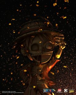 Mighty Jaxx Xxray Plus Luffy (Treasure Gold Edition) Designer Vinyl Toy Figure - Image 3 Mighty Jaxx Xxray Plus Luffy (Treasure Gold Edition) Designer Vinyl Toy Figure - Image 3