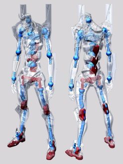 Dynaction Multipurpose Humanoid Dcisive Weapon Evangelion-02-3-Jtoys
