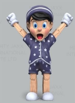 Mighty Jaxx A Wood Awakening Stay Home Edition In Pajamas 25Cm Designer Vinyl Figure - Image 3 Mighty Jaxx A Wood Awakening Stay Home Edition In Pajamas 25Cm Designer Vinyl Figure - Image 3