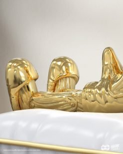 Mighty Jaxx A Wood Awakening Chill-Out (Porcelain Gold Chrome Edition) Designer Vinyl Figure - Image 5 Mighty Jaxx A Wood Awakening Chill-Out (Porcelain Gold Chrome Edition) Designer Vinyl Figure - Image 5