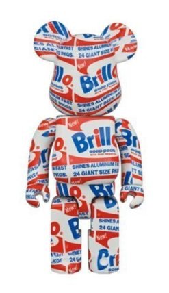 Medicom Toy Be@Rbrick Andy Warhol Brillo 100% &Amp; 400% Bearbrick-3-Jtoys