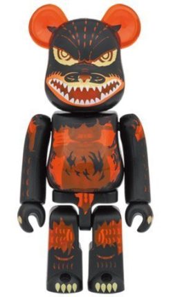 MEDICOM TOY BE@RBRICK Godzilla VS Destroyer version Godzilla (Meltdown Clear Orange Ver.)100% & 400% Bearbrick?Pre-Order?-2-JToys