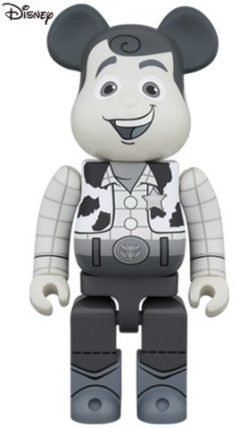 MEDICOM TOY BE@RBRICK WOODY B&W Ver. 1000% Bearbrick?Pre-Order?-1-JToys