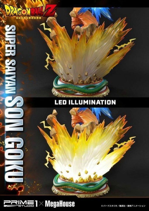 Prime 1 Studio Dragon Ball Z Super Saiyan Son Goku 1/4 Resin Statue - Image 4