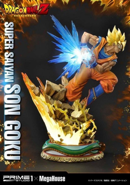 Prime 1 Studio Dragon Ball Z Super Saiyan Son Goku 1/4 Resin Statue - Image 13