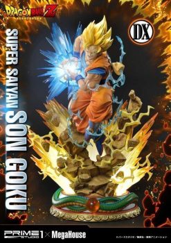 Alternative view of Prime 1 Studio Dragon Ball Z Super Saiyan Son Goku 1/4 DX (Deluxe) Edition Resin Statue