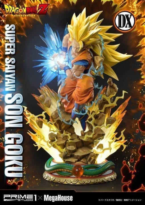 Prime 1 Studio Dragon Ball Z Super Saiyan Son Goku 1/4 Dx (Deluxe) Edition Resin Statue - Image 3