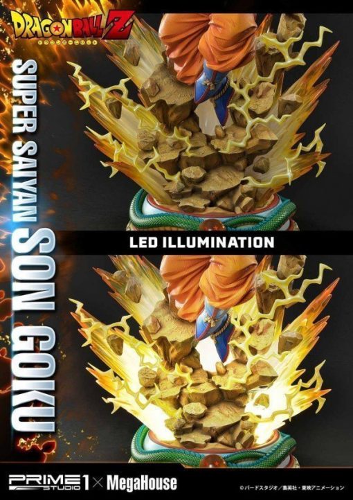 Prime 1 Studio Dragon Ball Z Super Saiyan Son Goku 1/4 Dx (Deluxe) Edition Resin Statue - Image 35