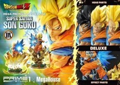 Prime 1 Studio Dragon Ball Z Super Saiyan Son Goku 1/4 Dx (Deluxe) Edition Resin Statue - Image 4