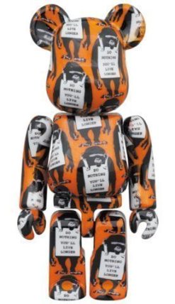 MEDICOM TOY BE@RBRICK Monkey Sign 100% & 400% Bearbrick?Pre-Order?-2-JToys