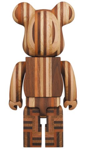 Medicom Toy Be@Rbrick Karimoku Yosegi 400% Bearbrick-2-Jtoys Medicom Toy Be@Rbrick Karimoku Yosegi 400% Bearbrick-2-Jtoys