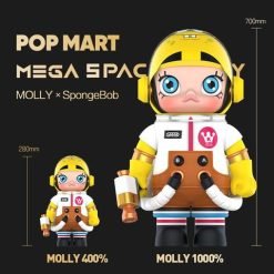 Popmart Mega Collection 1000% Space Molly X Spongebob Designer Toy-3-Jtoys