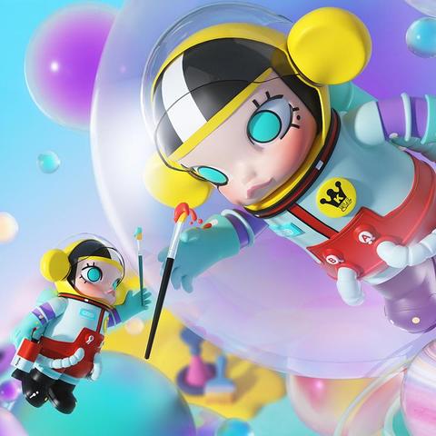 Popmart Mega Collection 1000% Space Molly Little Painter Designer Toy【Pre-Order】-4-Jtoys Popmart Mega Collection 1000% Space Molly Little Painter Designer Toy【Pre-Order】-4-Jtoys