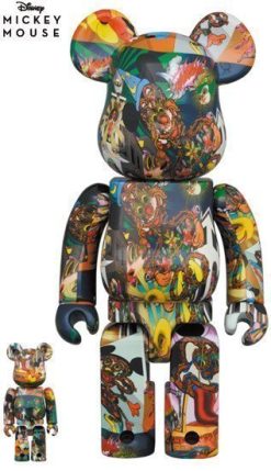 MEDICOM TOY BE@RBRICK KEIICHI TANAAMI MICKEY MOUSE 100% & 400% Bearbrick