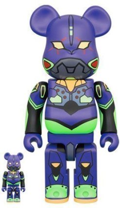 MEDICOM TOY BE@RBRICK Evangelion Eva 01 New Paint Ver. 100% & 400% Bearbrick【Pre-Order】-1-JToys