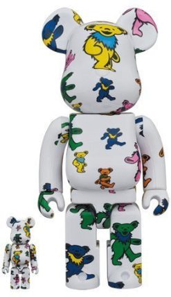 MEDICOM TOY BE@RBRICK Grateful Dead Dancing Bear 100% & 400% Bearbrick【Pre-Order】-1-JToys