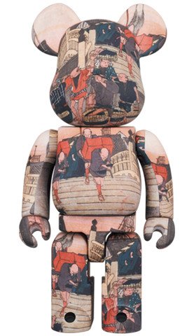 Medicom Toy Be@Rbrick Utagawa Hiroshige The 53 Stations Of The Tokaido-Nihonbashi 100% &Amp; 400% Bearbrick【Pre-Order】-3-Jtoys Medicom Toy Be@Rbrick Utagawa Hiroshige The 53 Stations Of The Tokaido-Nihonbashi 100% &Amp; 400% Bearbrick【Pre-Order】-3-Jtoys