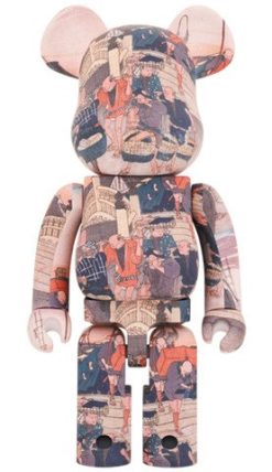 MEDICOM TOY BE@RBRICK Utagawa Hiroshige The 53 Stations Of The Tokaido-Nihonbashi 1000％ Bearbrick【Pre-Order】-1-JToys